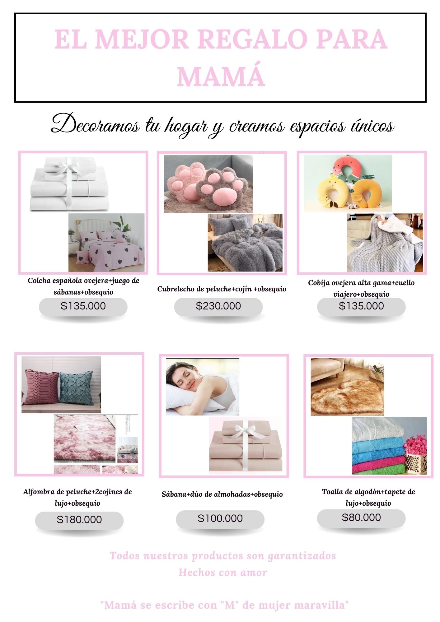 Lencería y ropa de cama